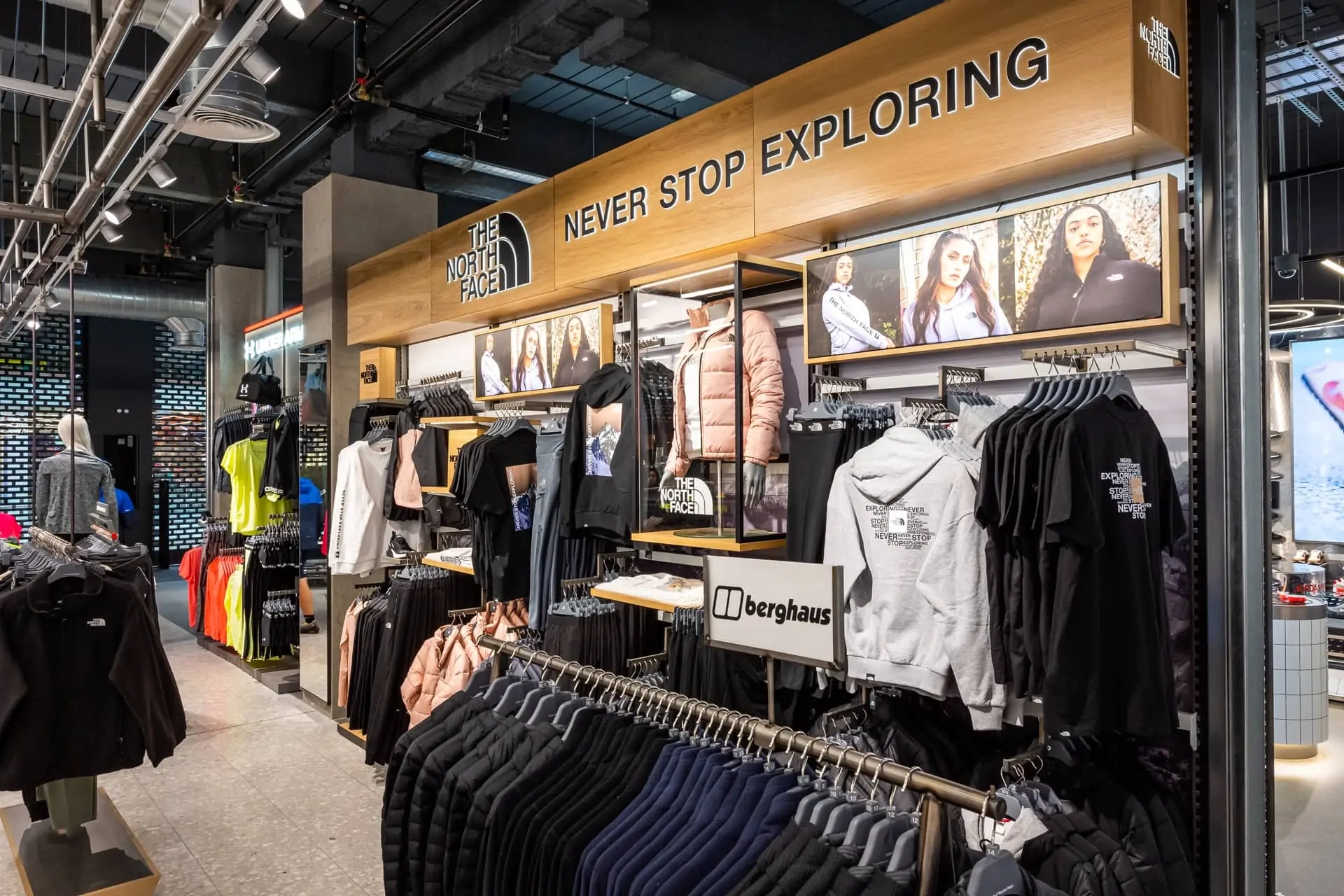 The North Face, JD Sports Shop in Shop Design